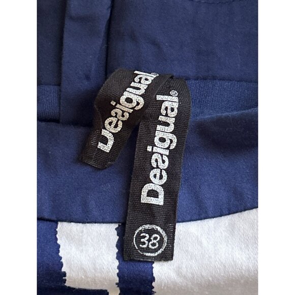 Desigual Womens Sleeveless Floral Print Dress With Rear Zipper Closure Size 38 - Picture 6 of 13